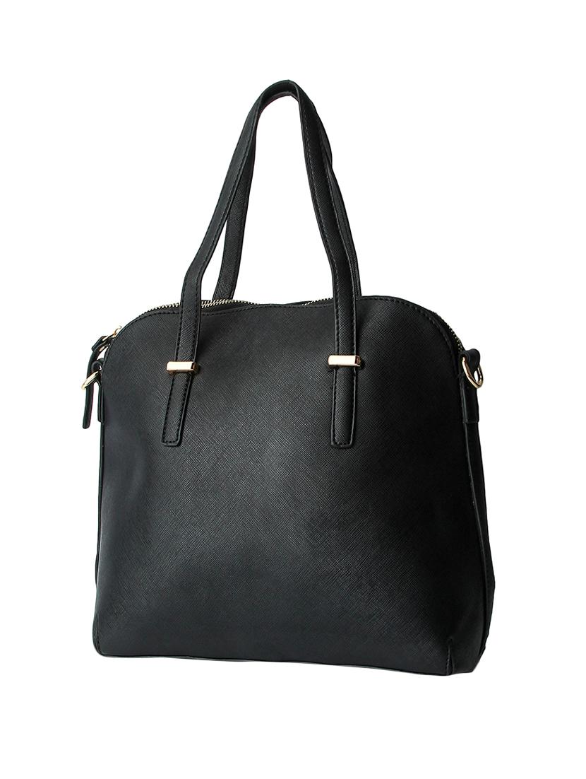 black leatherette regular handbag - 13916824 -  Standard Image - 1