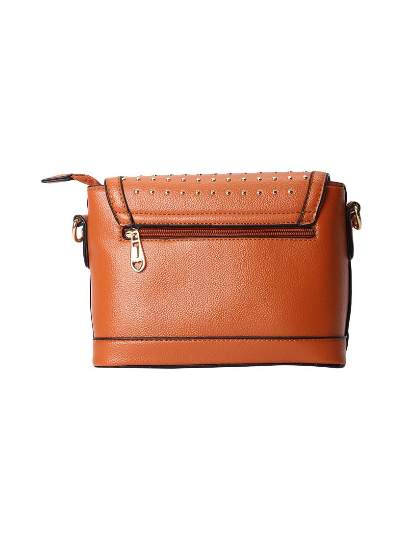 tan leatherette sling bag - 13916850 - Standard Image - 1