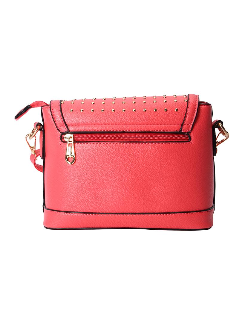 red leatherette  sling bag - 13916851 -  Standard Image - 1
