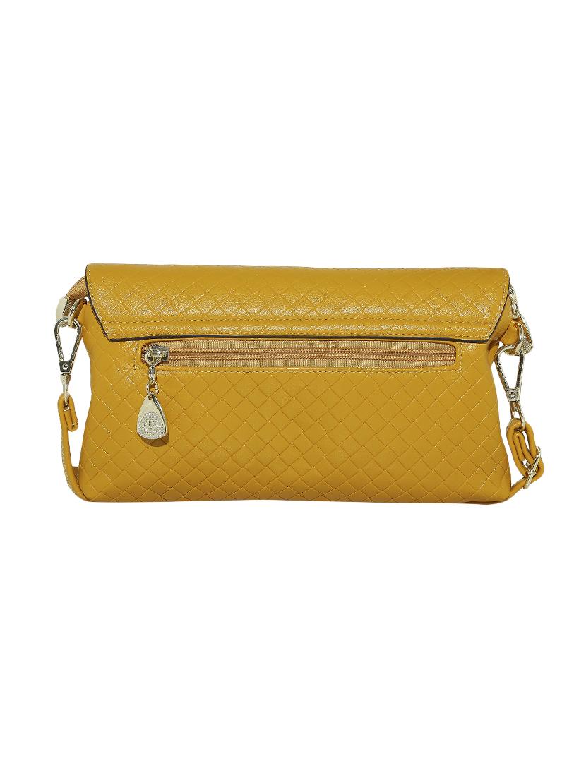 yellow leatherette regular clutch - 13916879 - Standard Image - 1