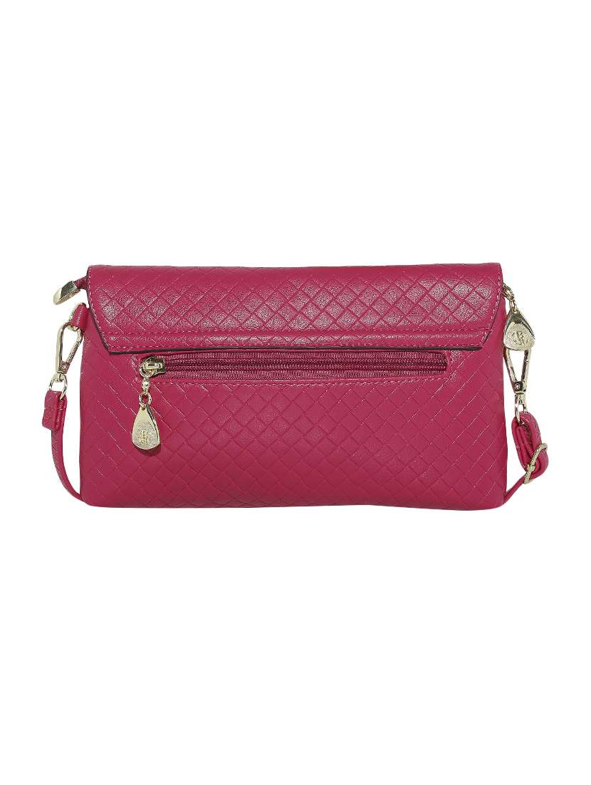 pink leatherette regular clutch - 13916881 - Standard Image - 1