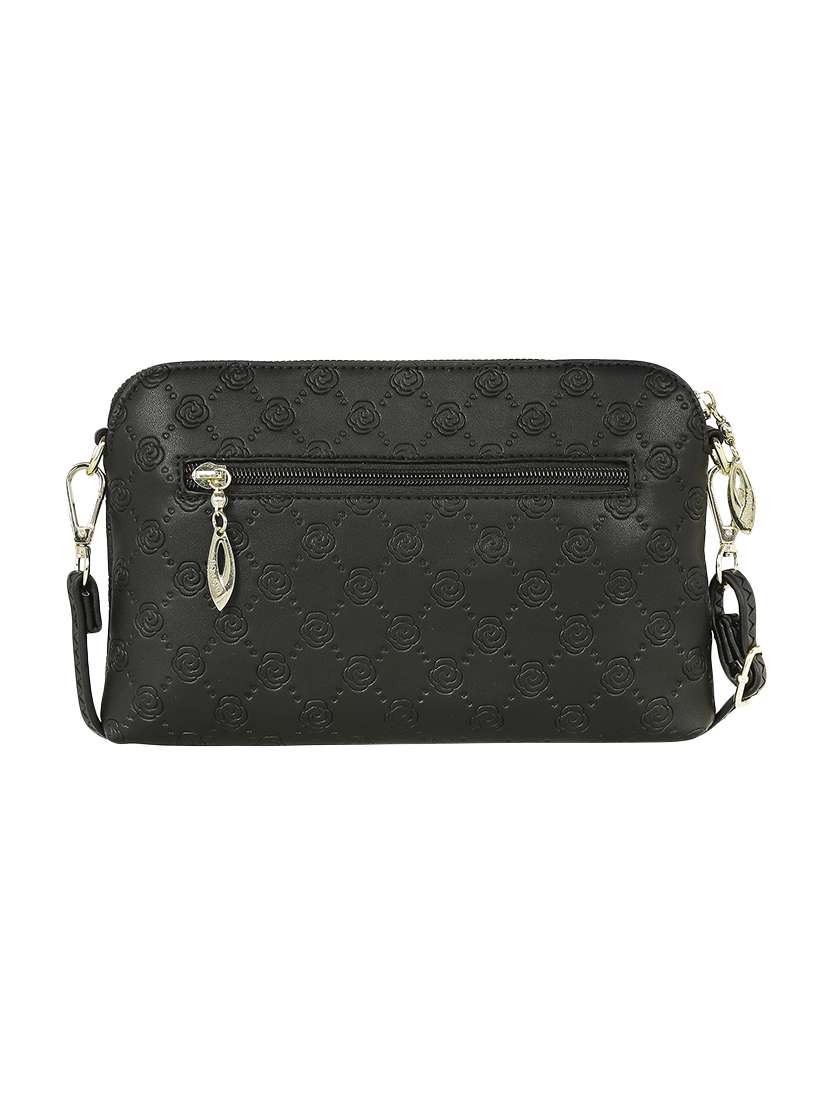 black leatherette regular clutch - 13916884 -  Standard Image - 1