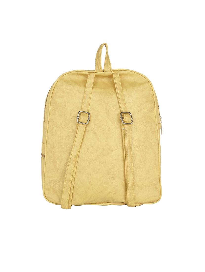 yellow leatherette backpack - 13916970 -  Standard Image - 1
