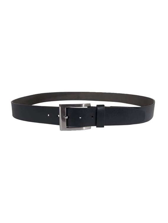 black leather belt
