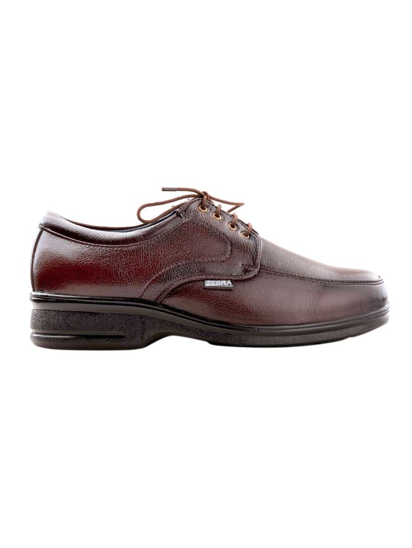 brown leather lace-up derby - 13924579 -  Standard Image - 1