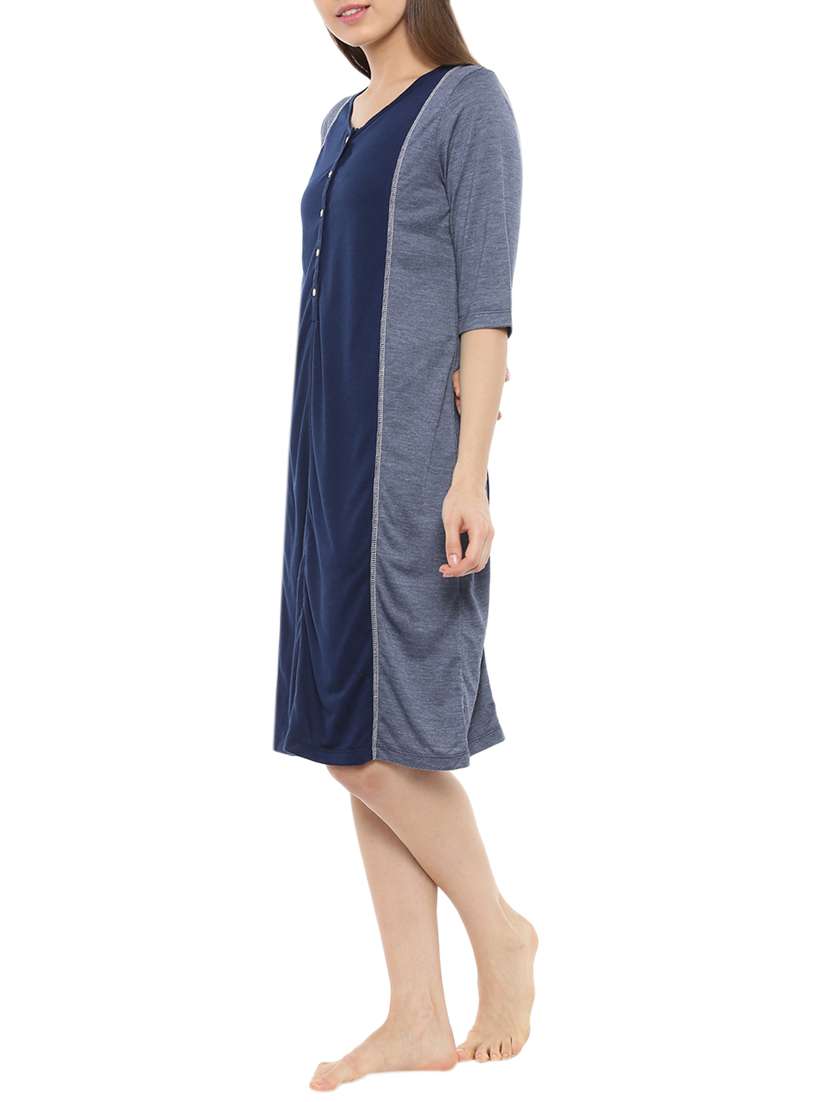 blue viscose sheath dress - 13933339 -  Standard Image - 1