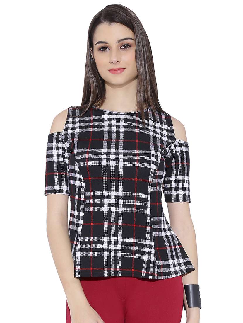 women's a line round neck top