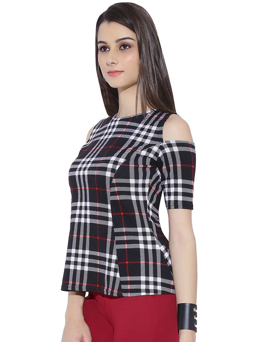 women's a line round neck top - 13933686 -  Standard Image - 1