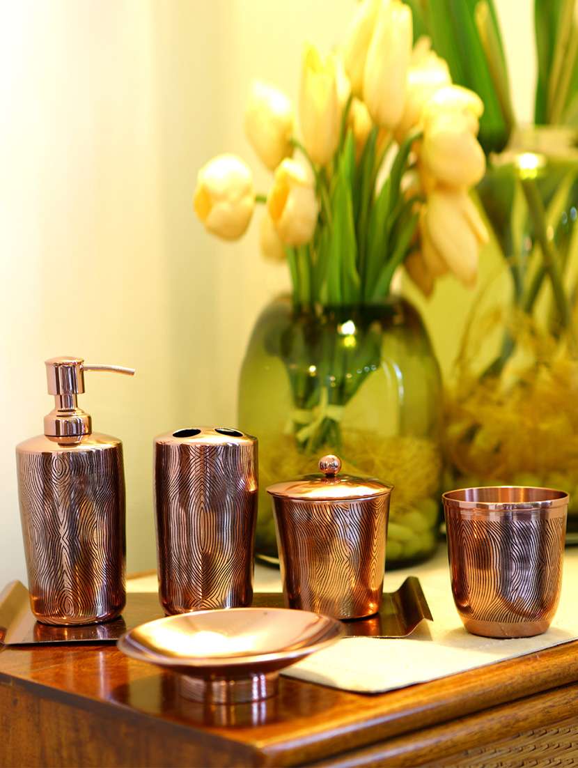 Copper Finish Bathroom Set By Deziworkz