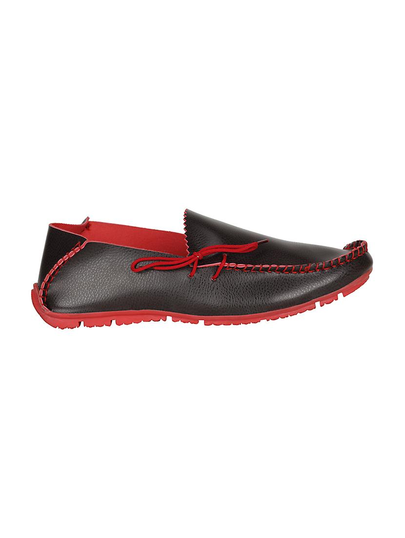 brown leatherette slip on loafer - 13936573 - Standard Image - 1