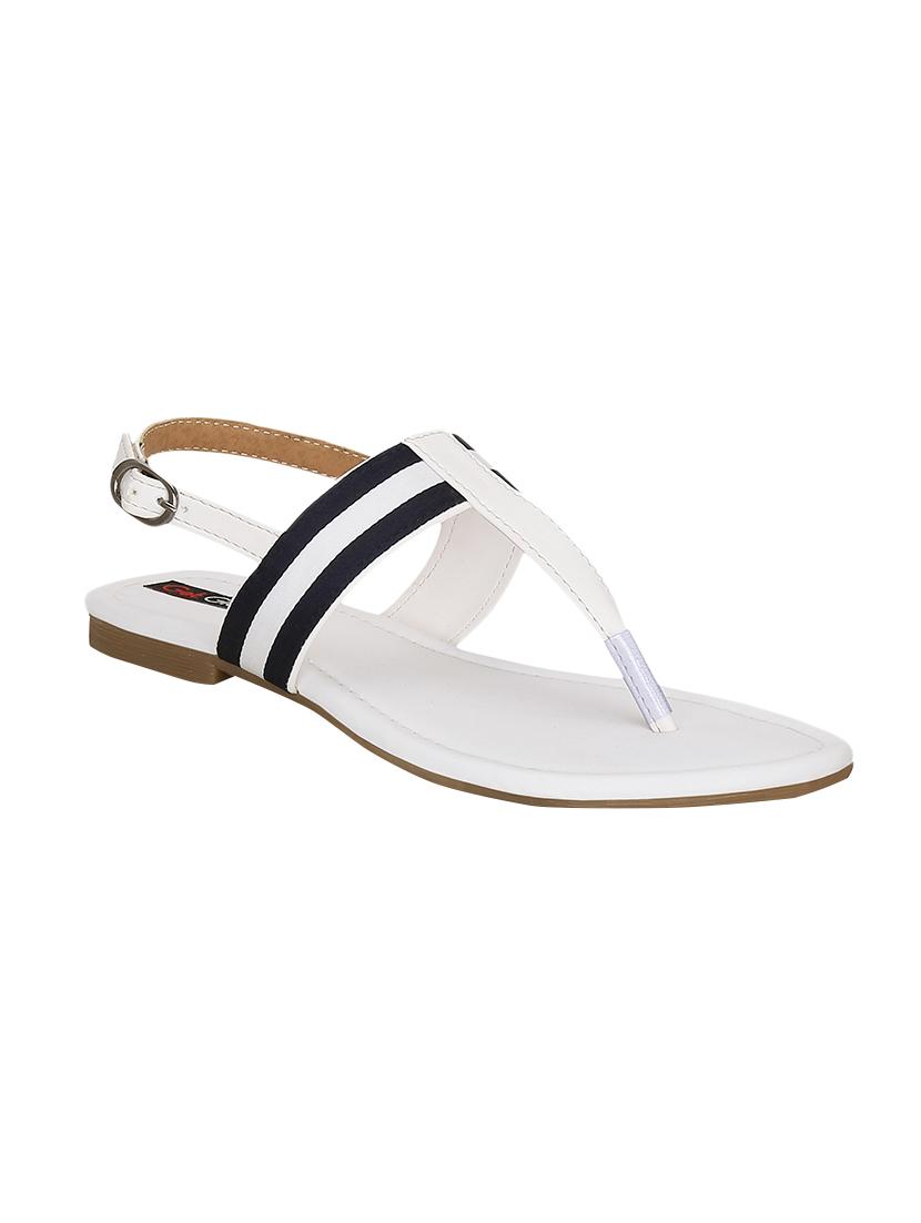 white back strap sandal