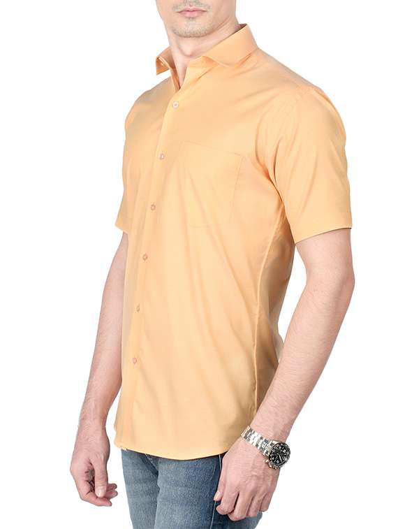 yellow cotton casual shirt - 13941279 -  Standard Image - 1