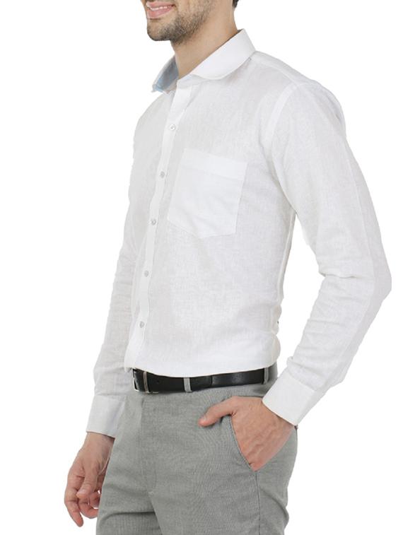 white cotton formal shirt - 13941287 - Standard Image - 1