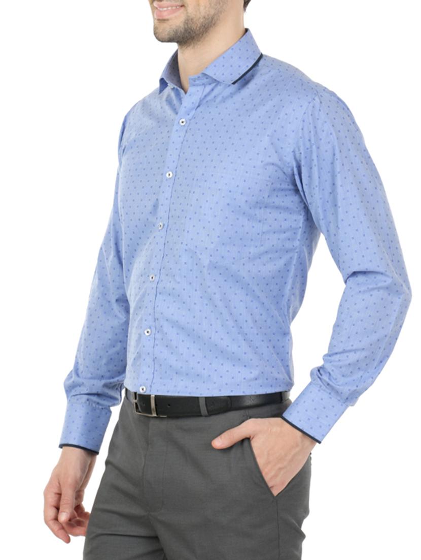 blue cotton formal shirt - 13941300 - Standard Image - 1