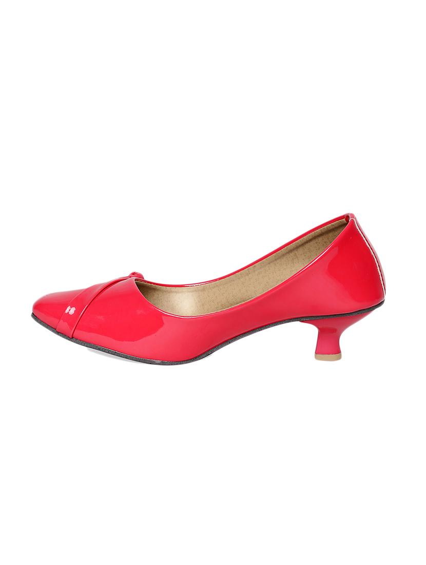red patent leather slip on pumps - 13942070 - Standard Image - 1