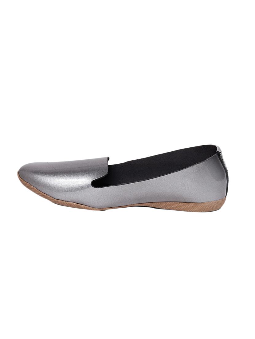silver patent leather ballerina - 13942072 - Standard Image - 1
