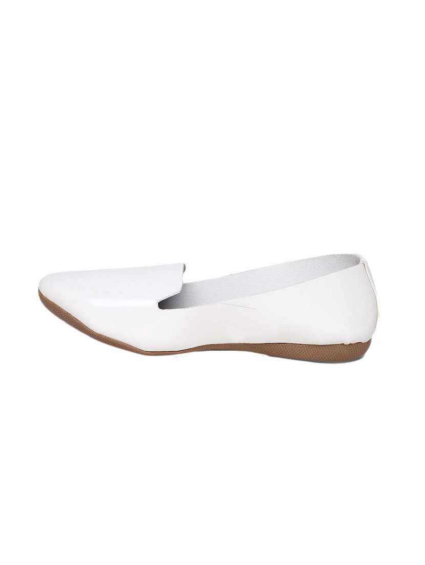 white patent leather slip on ballerina - 13942075 -  Standard Image - 1
