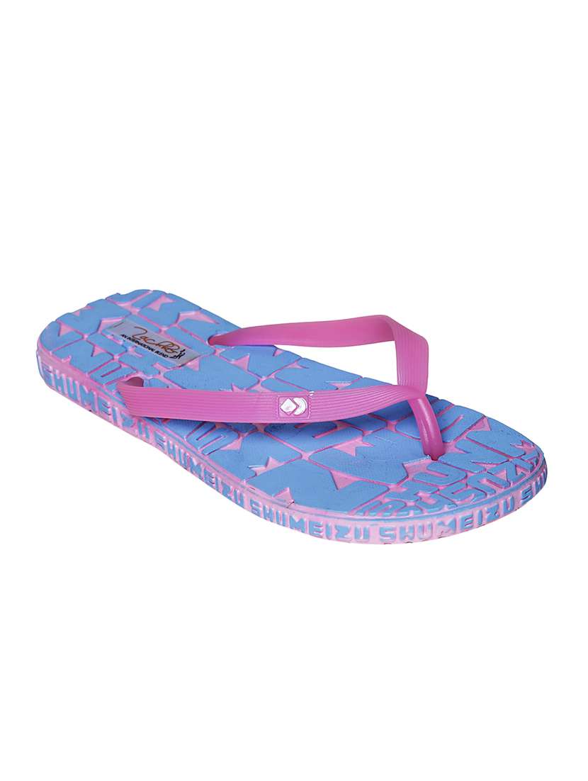 blue rubber  flip flop - 13942099 -  Standard Image - 1