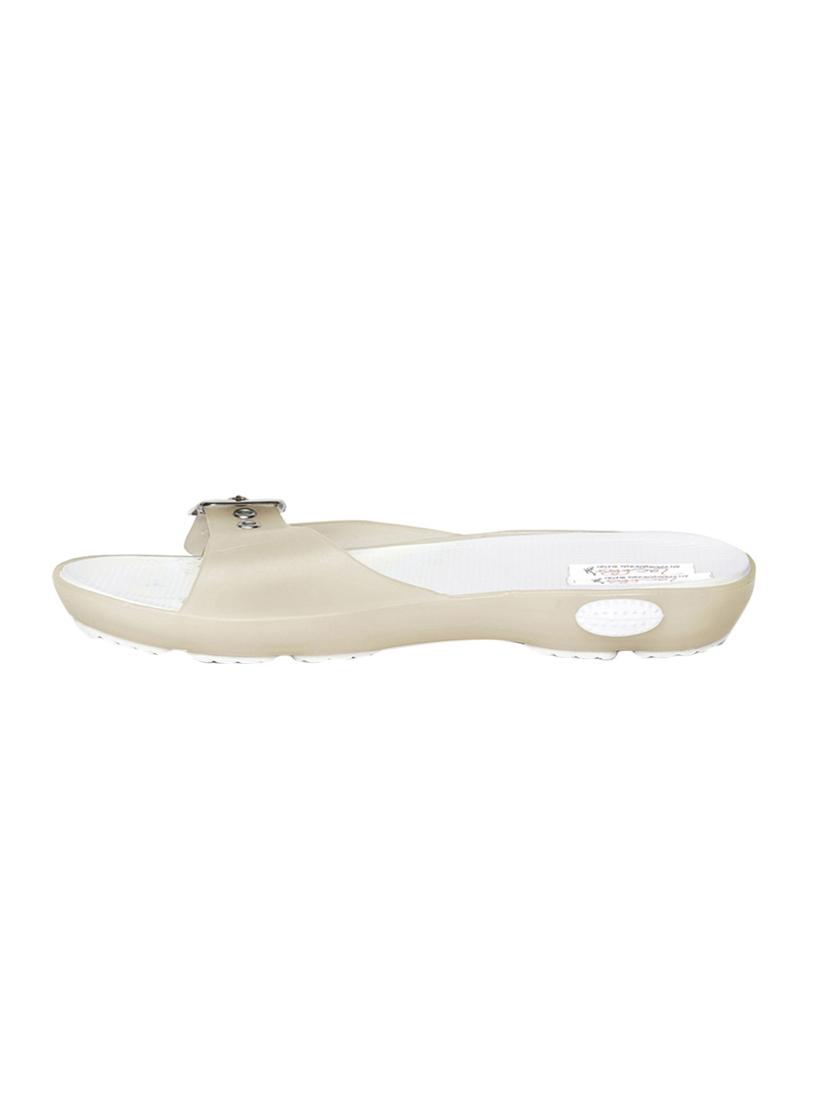 beige rubber  slippers - 13942118 -  Standard Image - 1