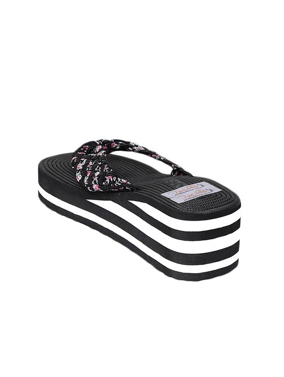 black fabric flip flop - 13942128 - Standard Image - 1