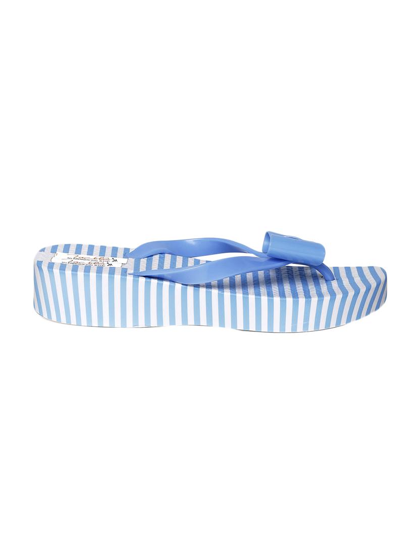light blue rubber flip flop - 13942139 - Standard Image - 1