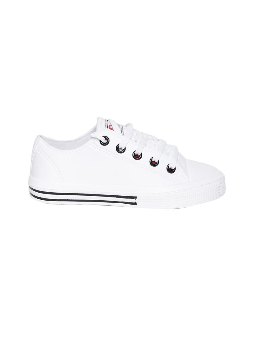white rubber laceup sneakers - 13942154 -  Standard Image - 1