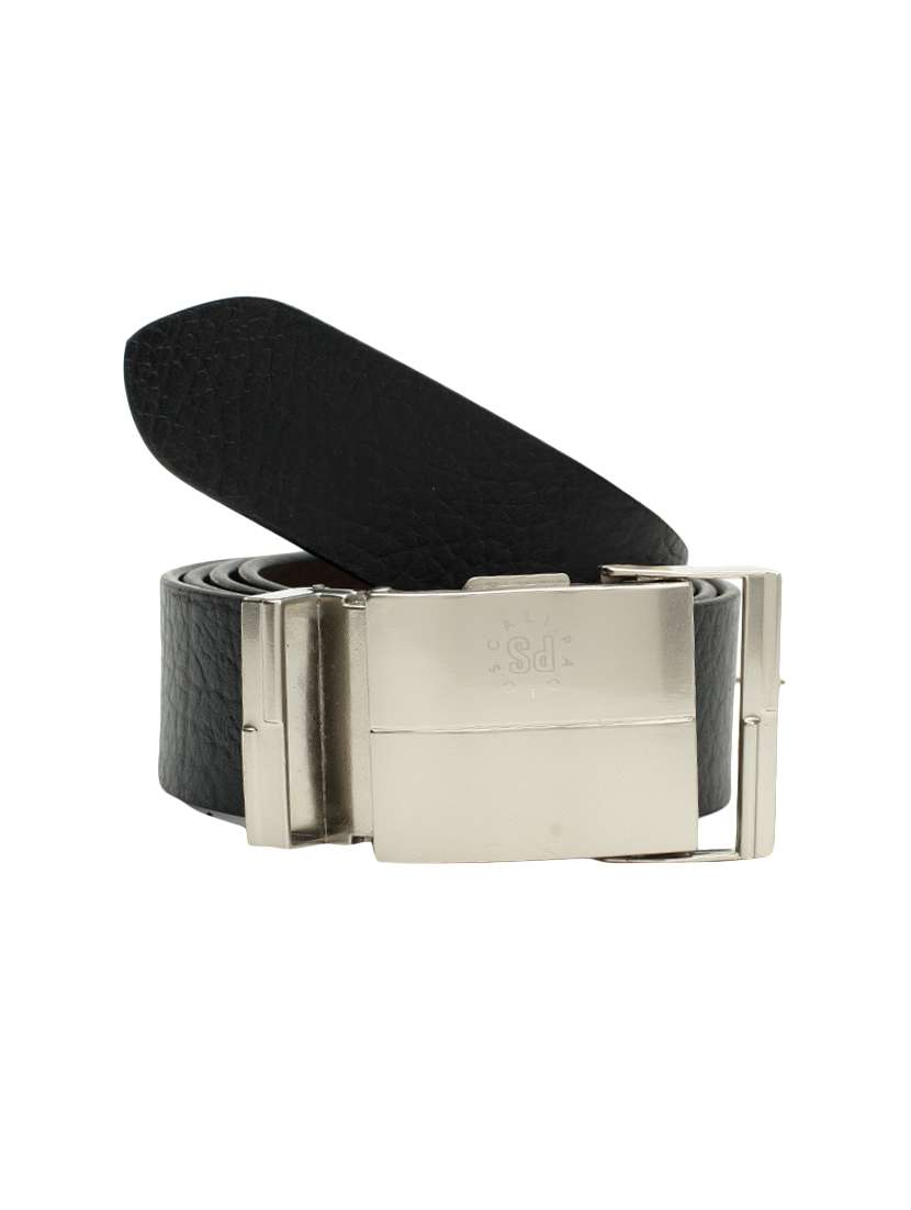 black leather belt