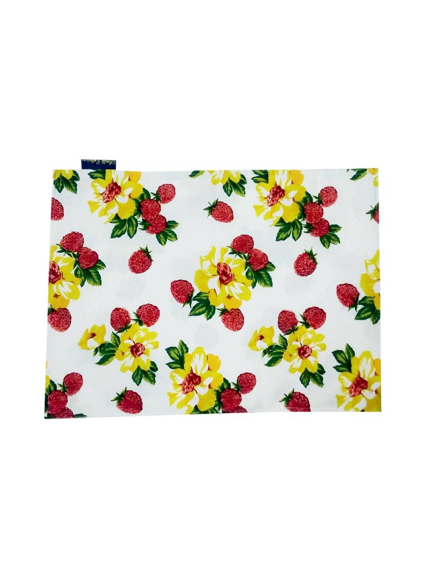 white floral printed cotton set of 6 table mat - 13946240 -  Standard Image - 1