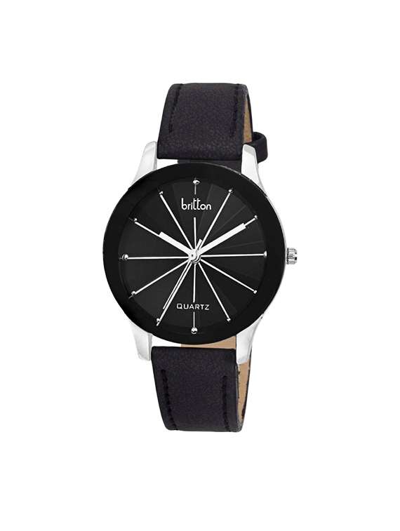 britton leatherette  anolog watch