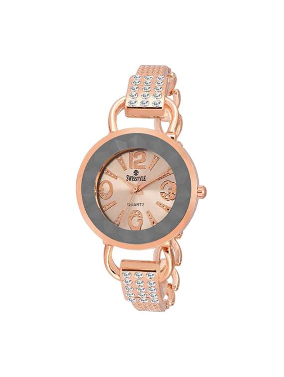 swisstyle round dial ladies anolog watch