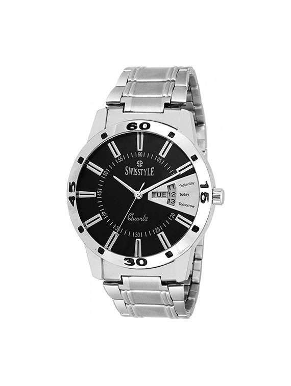 swisstyle stainless steel analog watch for men