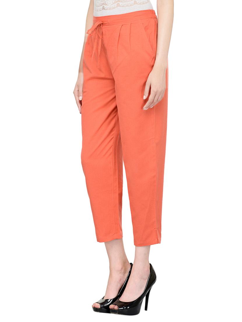 solid pleated trousers - 13947139 - Standard Image - 1