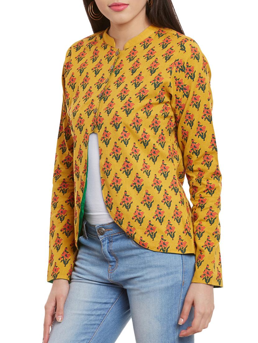 yellow cotton jacket - 13947175 - Standard Image - 1