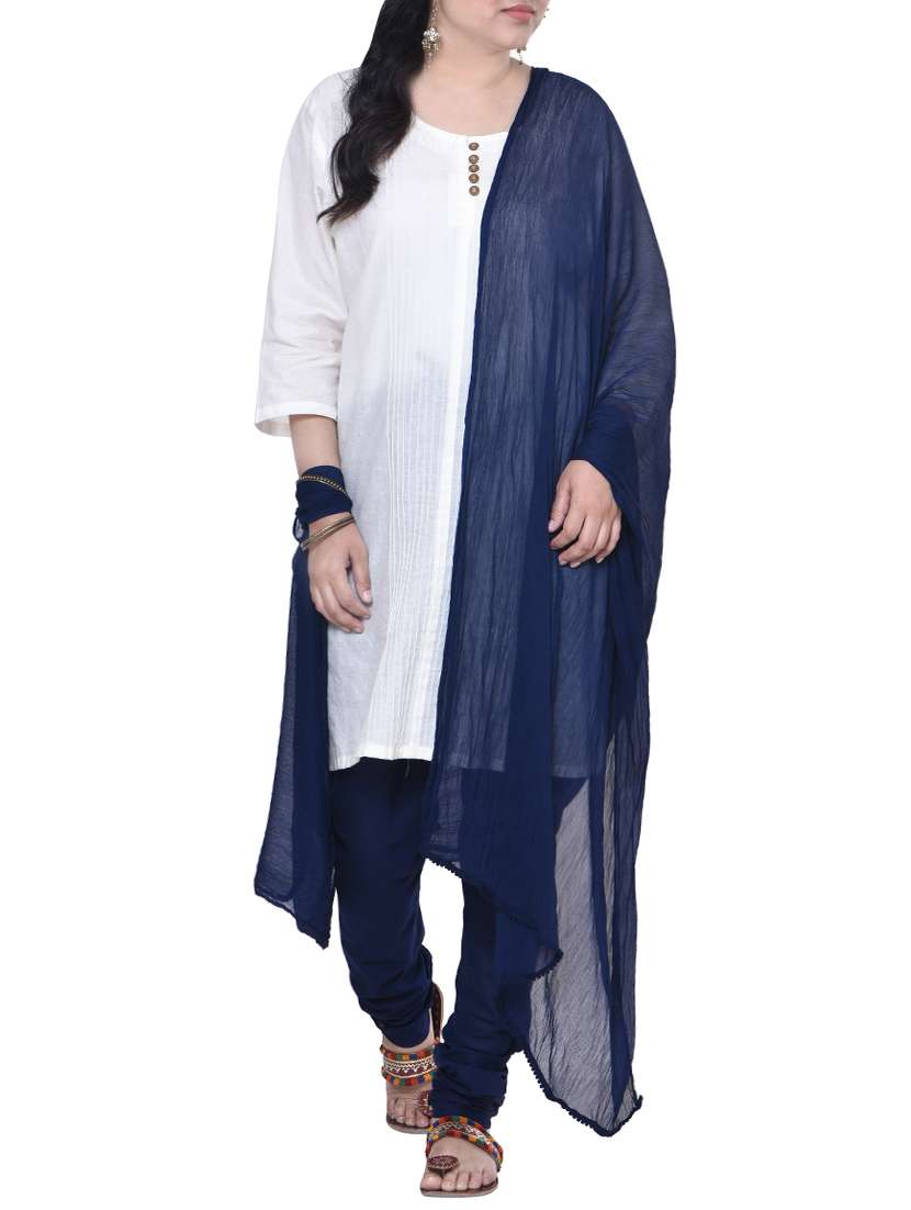 pintucks churidaar suit set