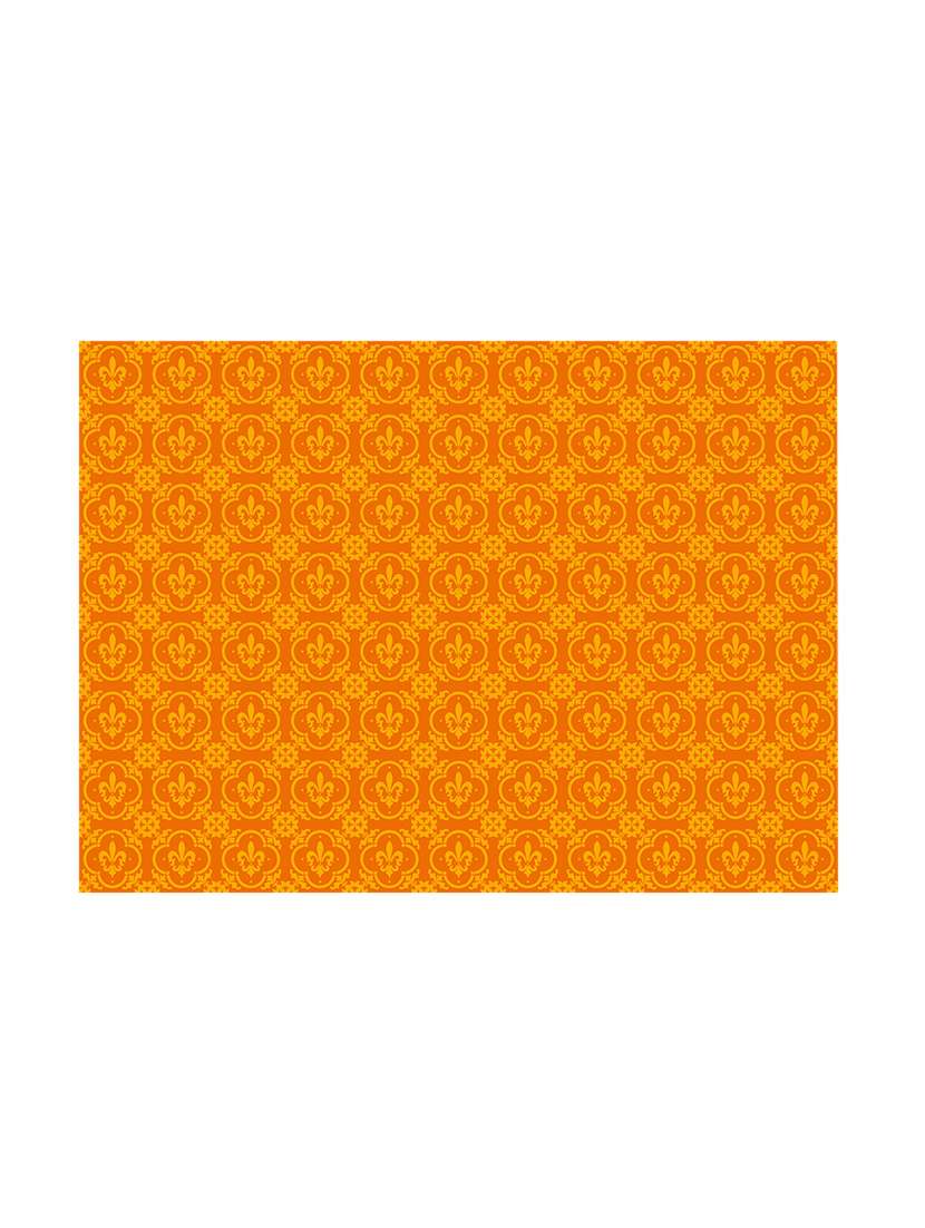 yellow polyester printed  set of 6 table mat - 13947724 -  Standard Image - 1