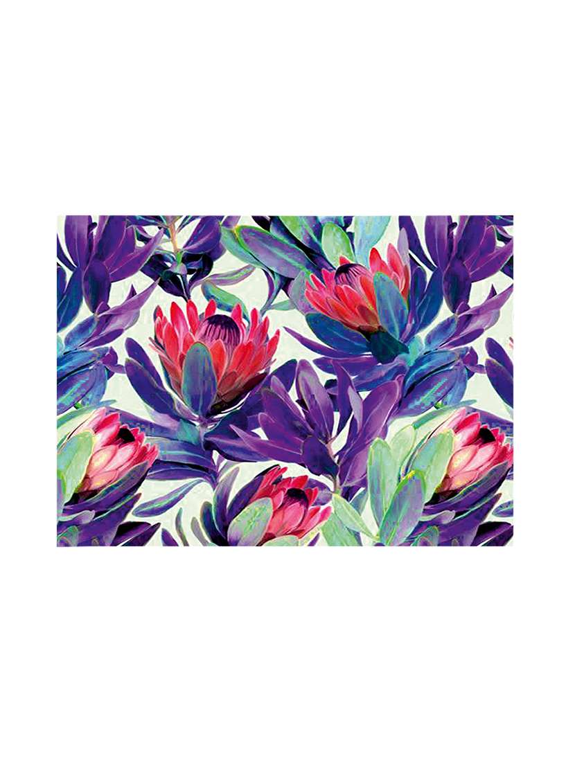 multicolored polyester printed set of 6 table mat - 13947740 -  Standard Image - 1