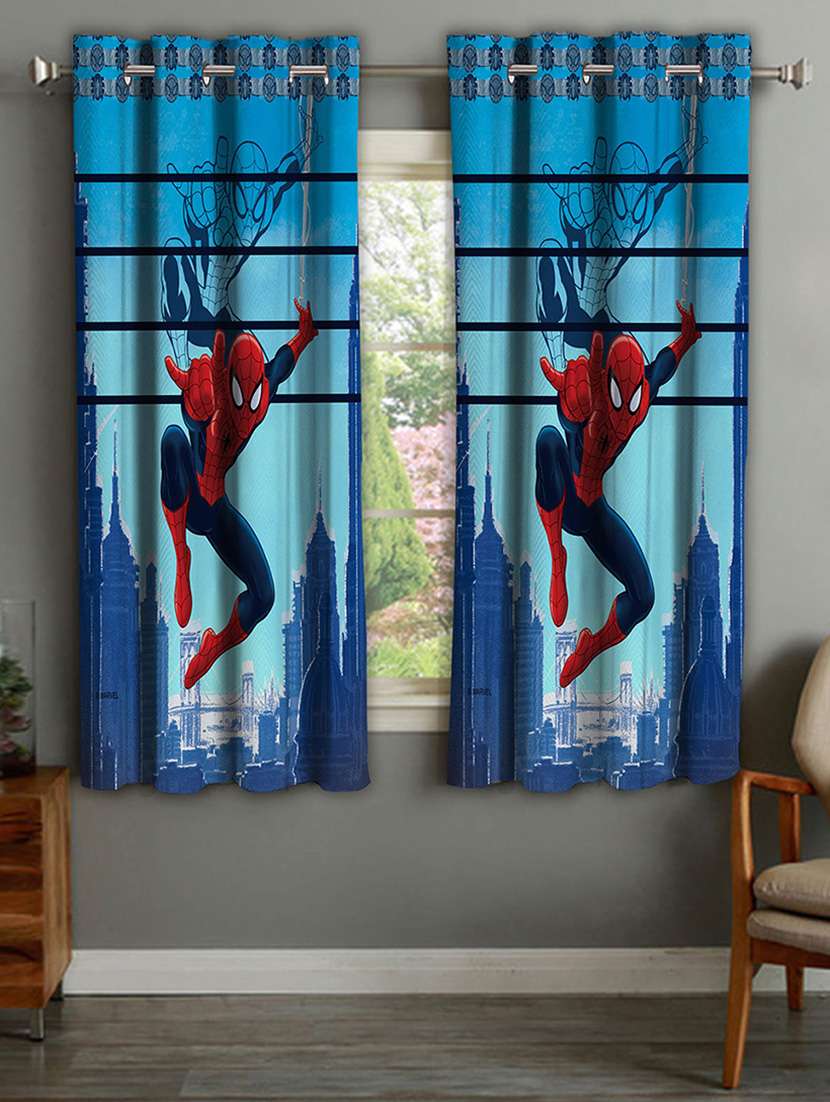 marvel avengers kids single window curtain