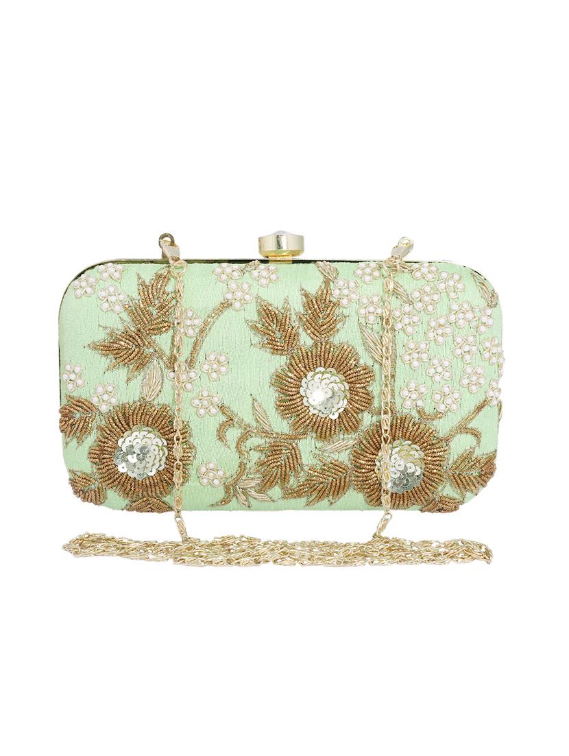 green metal  clutch - 13949076 -  Zoom Image - 0