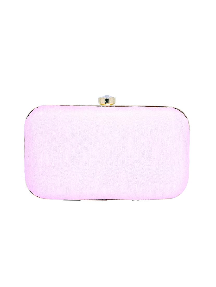 pink metal  clutch - 13949089 -  Standard Image - 1