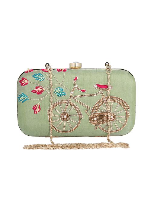 green metal  clutch - 13949091 -  Standard Image - 0
