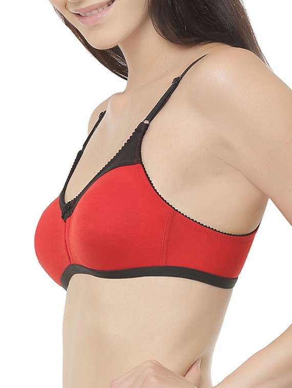 contrast detail mesh insert bra - 13949447 - Standard Image - 1