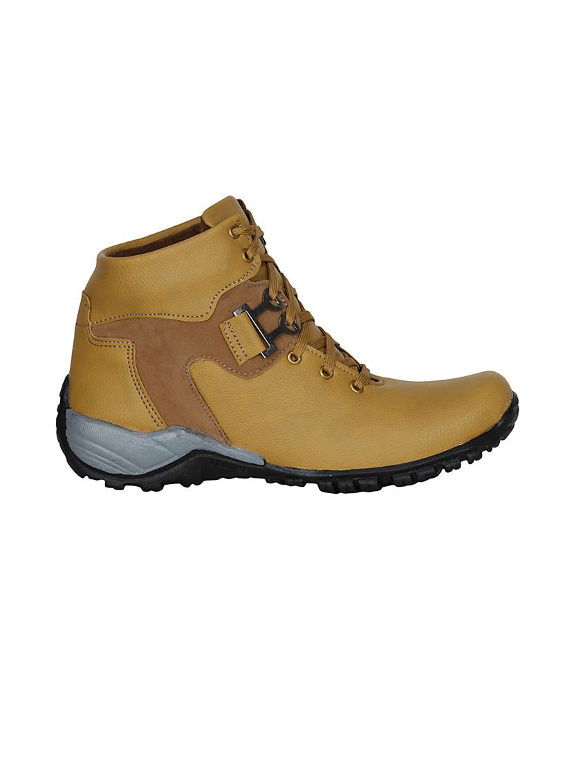 tan leatherette low ankle boot - 13959866 - Standard Image - 1