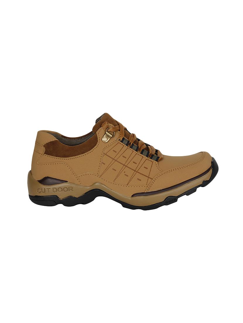 brown leatherette lace up boot - 13960090 - Standard Image - 1