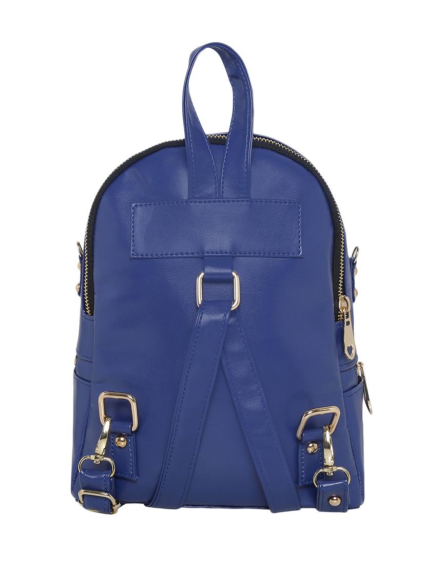 blue leatherette  regular backpack - 13961501 -  Standard Image - 1