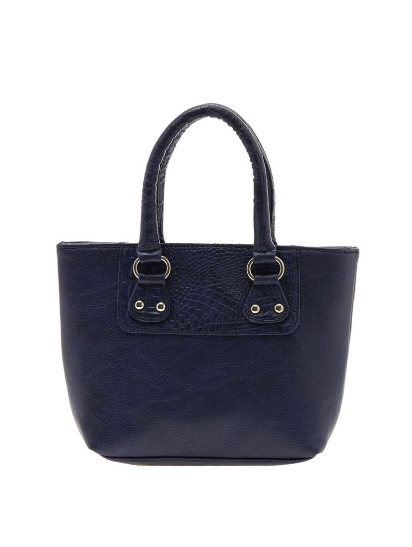 blue leatherette regular handbag - 13962946 - Standard Image - 1