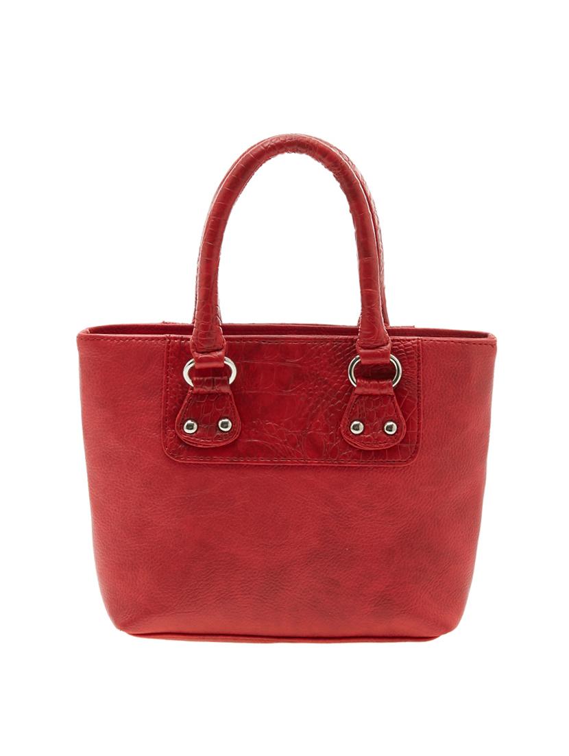 red leatherette regular handbag - 13962948 - Standard Image - 1