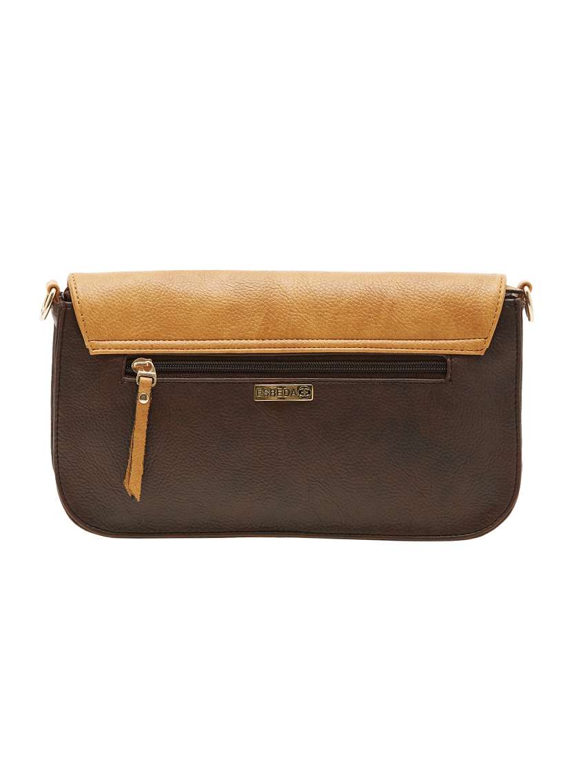 brown leatherette  regular sling bag - 13962965 -  Standard Image - 1