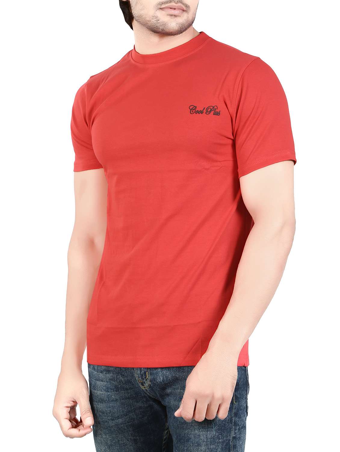 red cotton t-shirt - 13972438 - Standard Image - 1