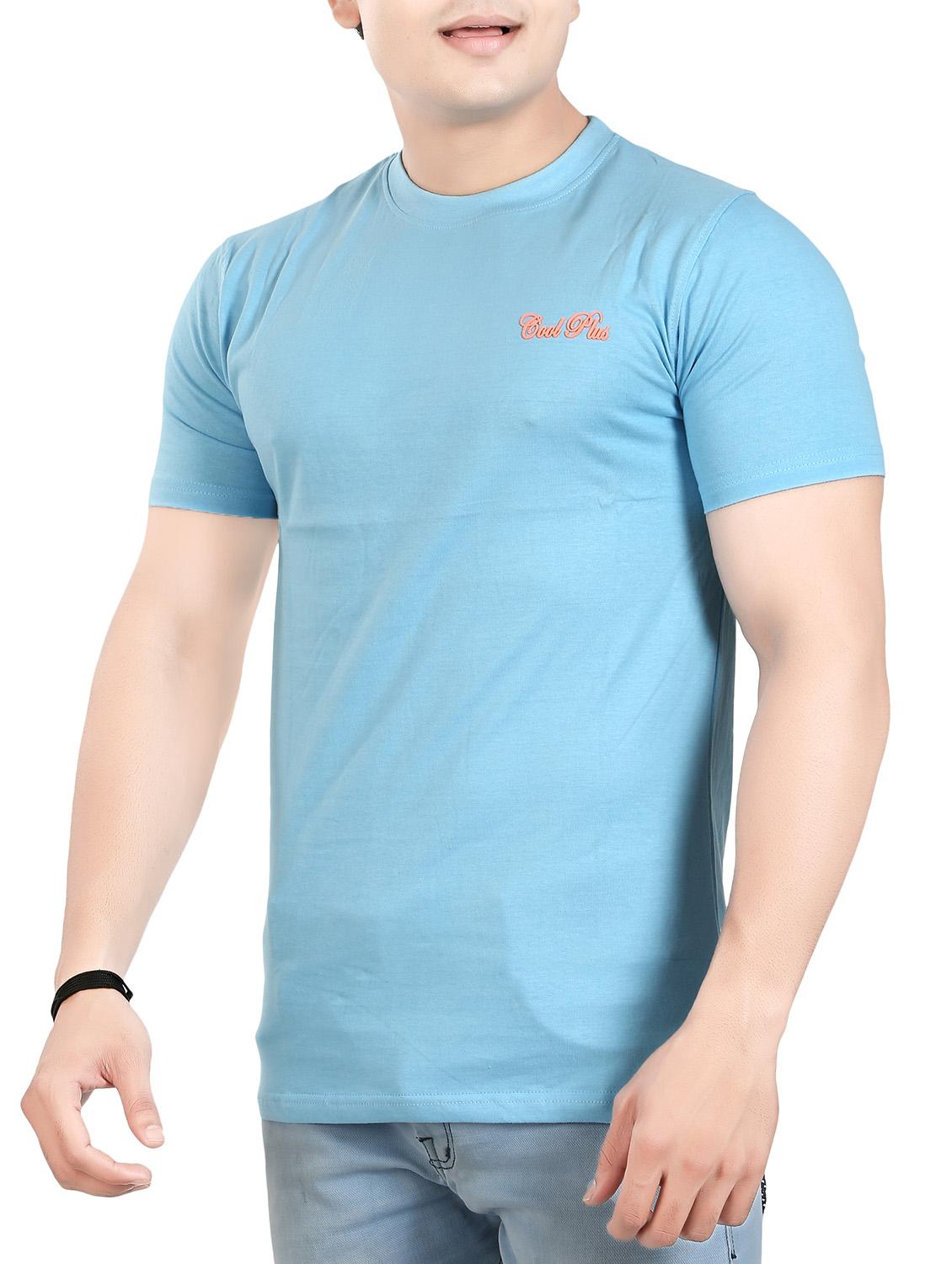 light blue cotton t-shirt - 13972442 - Standard Image - 1