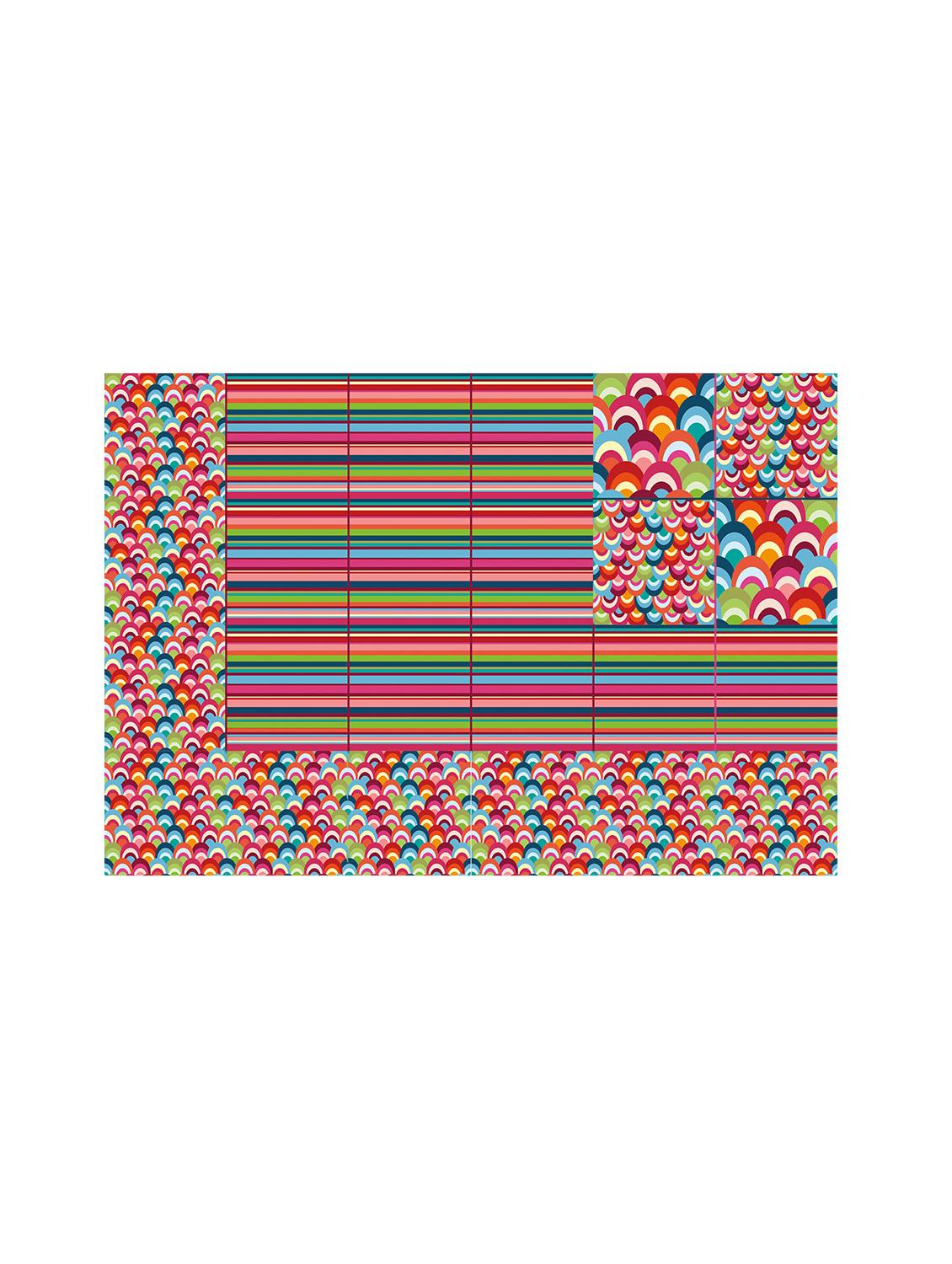 ambbi collections printed polyester set of 6 placemats - 13975308 - Standard Image - 1